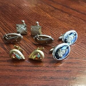 Vintage Cuff Links Lot 4 Pair
